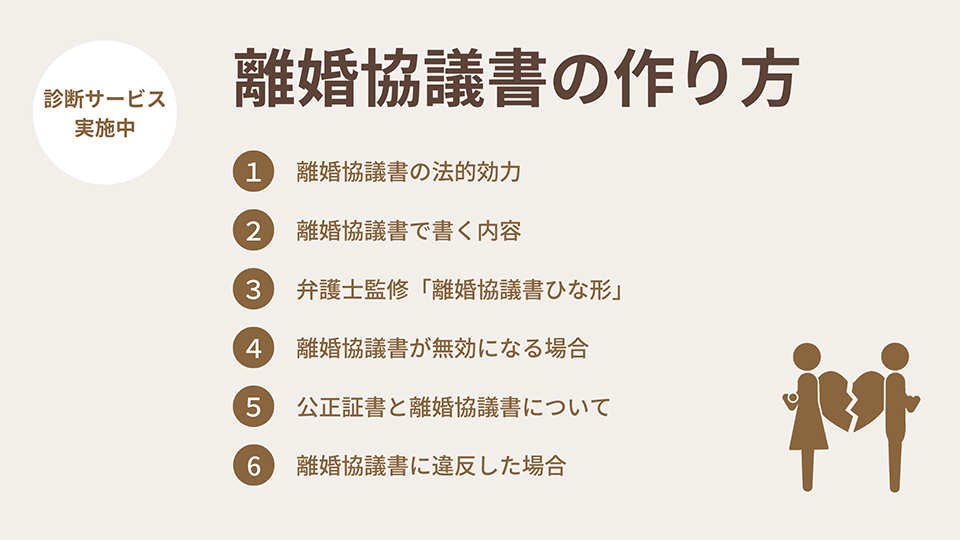 離婚協議書の作り方（サンプル・ひな形あり）を弁護士が解説